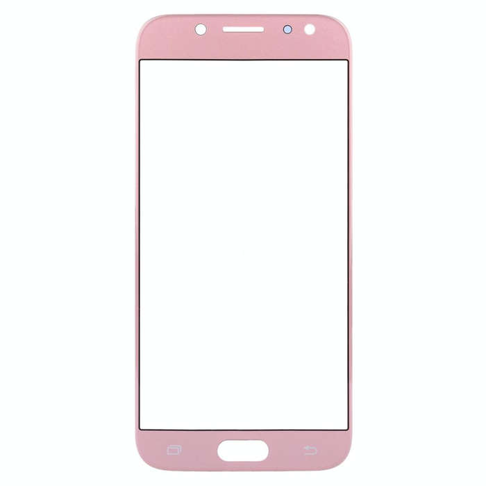 For Galaxy J5 (2017) / J530 Front Screen Outer Glass Lens (Rose Gold)