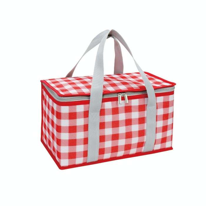 JY2209 Camping Moistureproof Portable Picnic Basket Set, Spec: Red White