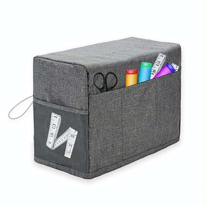 Household Sewing Dust Cover Sewing Tool Storage Bag(Grey)