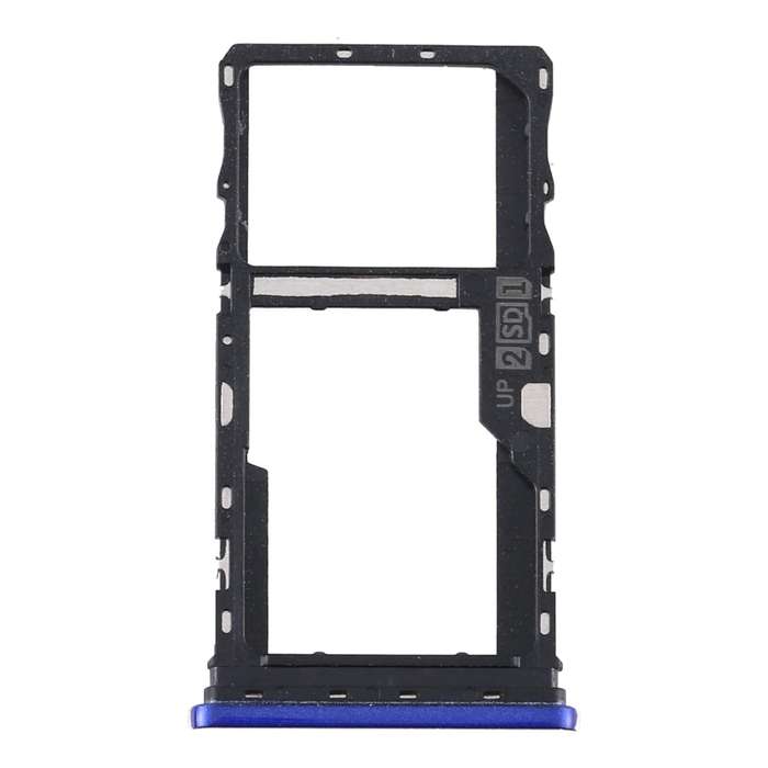 SIM Card Tray + SIM Card Tray / Micro SD Card Tray for Motorola Moto G9 Play/Moto G9 (India) (Blue)