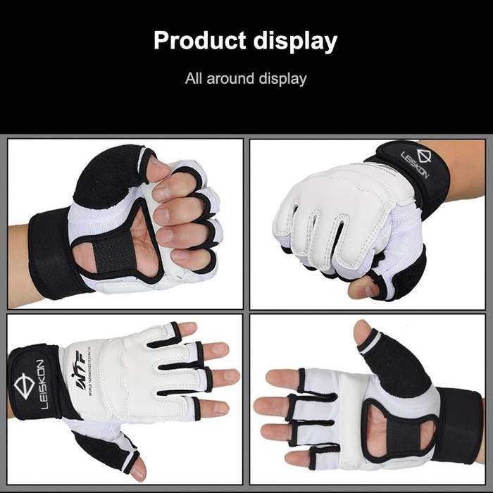 Half Fingers Adults Sandbag Training Boxing Gloves PU Leather Fitness Sparring Taekwondo Gloves, ...