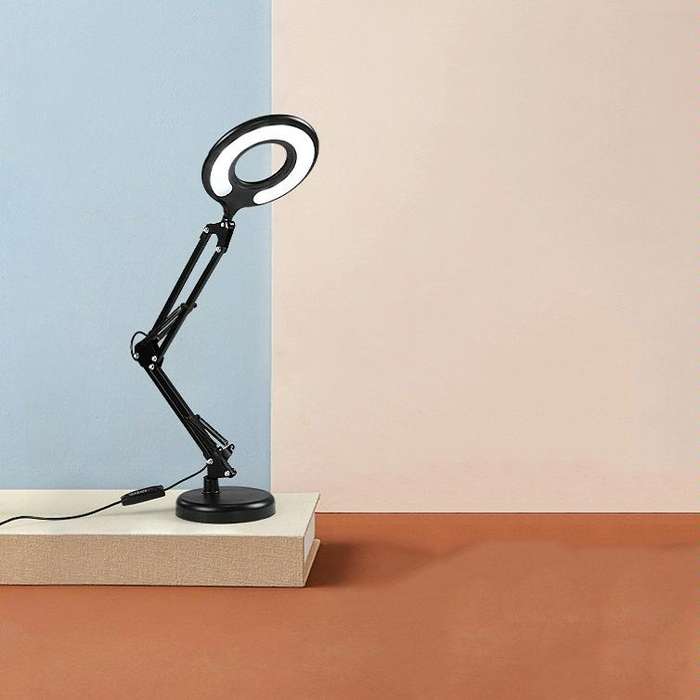 MT-1029 LED Long-Arm Manicure Tattoo Portable Eye Protection Work Light(Black Base Style)