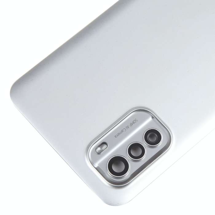 For Nokia G60 Original Battery Back Cover with Camera Lens Cover(Silver)