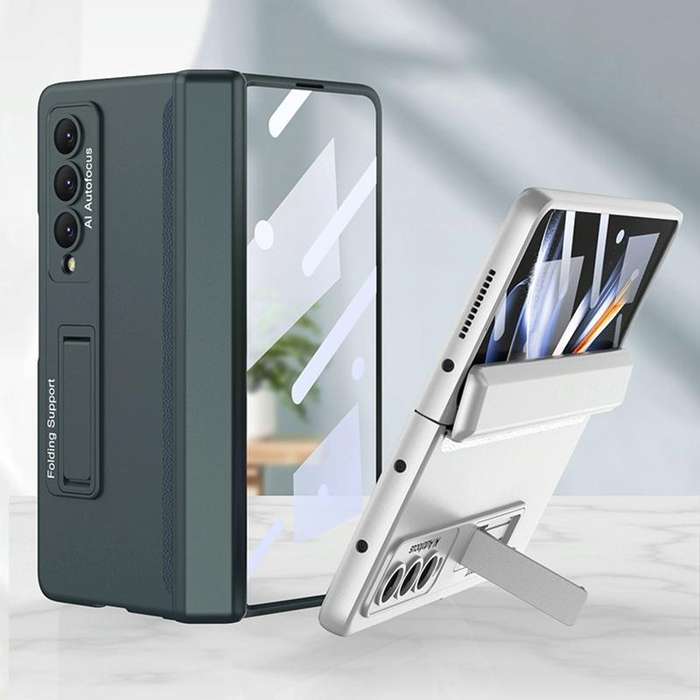 For Samsung Galaxy Z Fold4 GKK Integrated Magnetic Hinge Folding Phone Case(Black)