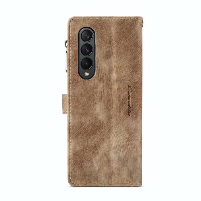 For Samsung Galaxy Z Fold4 5G CaseMe C30 Multifunctional Phone Leather Phone Case(Brown)