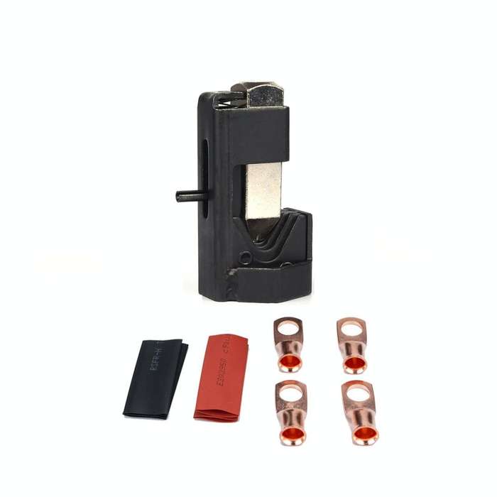 Car Battery Cable Hammer Crimper Hammer Lug Crimper Tool Pliers with T2 Copper 4 x 5/16 Heavy-dut...