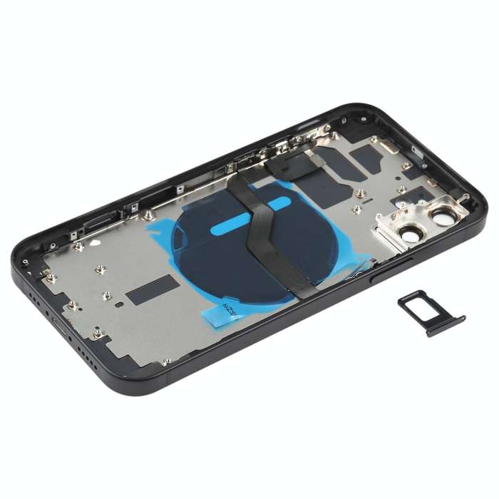 Battery Back Cover (with Side Keys & Card Tray & Power + Volume Flex Cable & Wireless Charging Mo...