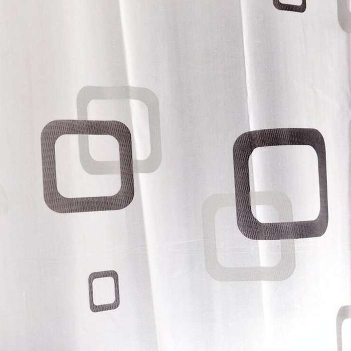Bathroom Thick Waterproof Shower Curtain, Size:180X200cm, Style:with Copper Buckle