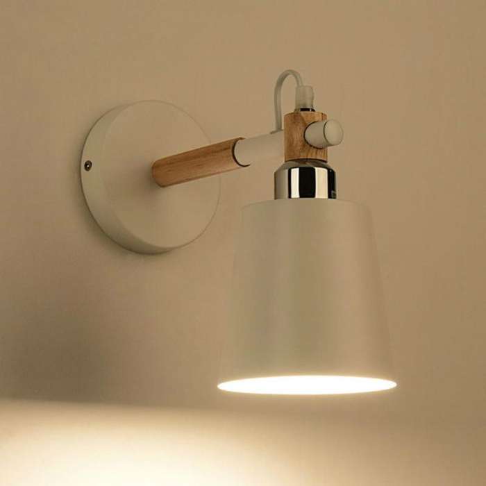 Staircase Aisle Bedside Bedroom Wall Lamp Creative Simple Background Restaurant Oblique Barrel Li...