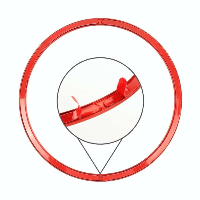 Car Auto Steering Wheel Ring Cover Trim Sticker Decoration for Audi A4L / A3 / A5 2017-2019(Silver)
