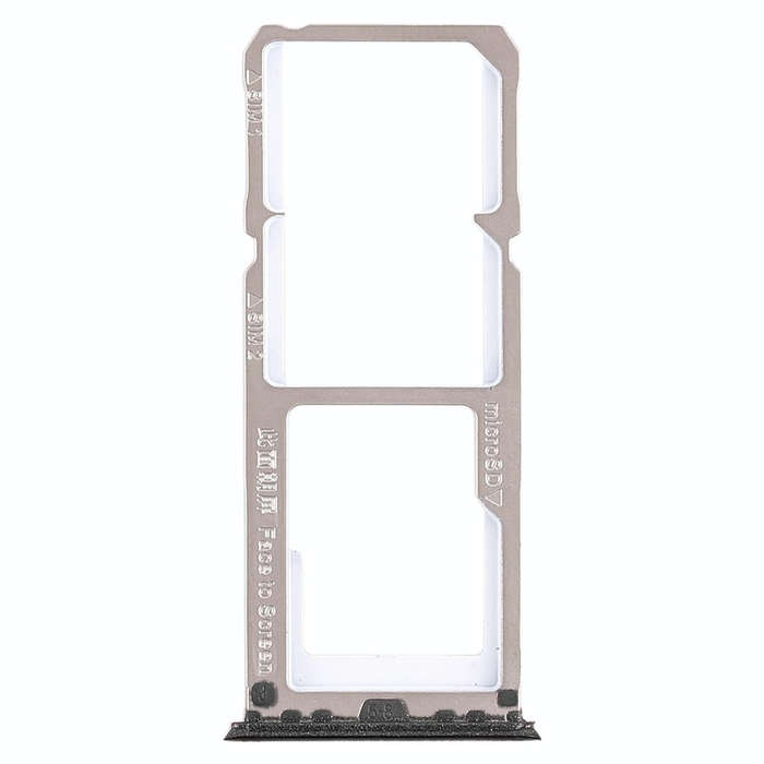 For OPPO A3 2 x SIM Card Tray + Micro SD Card Tray (Black)