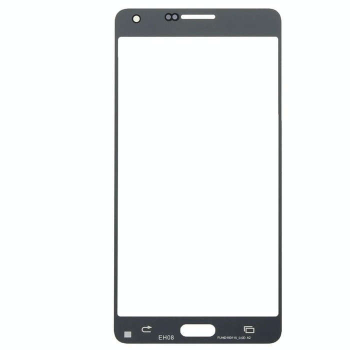 For Samsung Galaxy A7 (2015) 10pcs Front Screen Outer Glass Lens (Black)