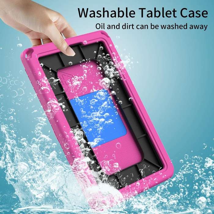 For Lenovo Tab M8 4th Gen EVA + PC Shockproof Tablet Case without Waterproof Frame(Rose Red)