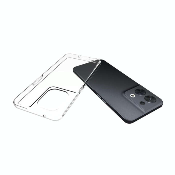 For OPPO Reno8 5G Waterproof Texture TPU Phone Case(Transparent)