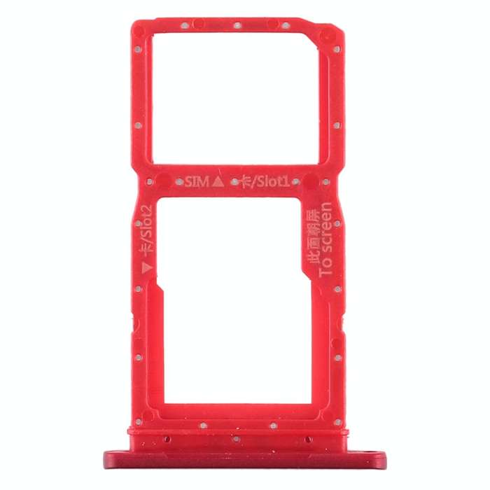 SIM Card Tray + SIM Card Tray / Micro SD Card Tray for Huawei Honor 9X / Honor 9X Pro(Red)