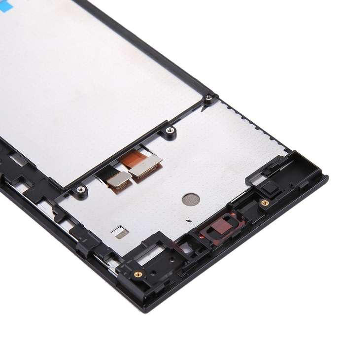 Original LCD Screen for BlackBerry Z3 Digitizer Full Assembly with Frame(Black)
