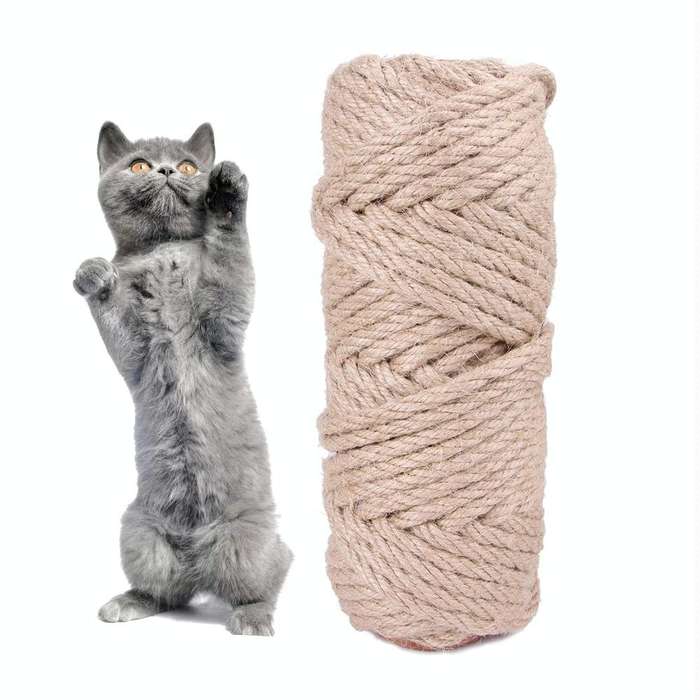 30m Pets Hemp Rope Cat Scratch Board Sword Rope Accessories Protect Cat Grip Toy Grabbing Materia...
