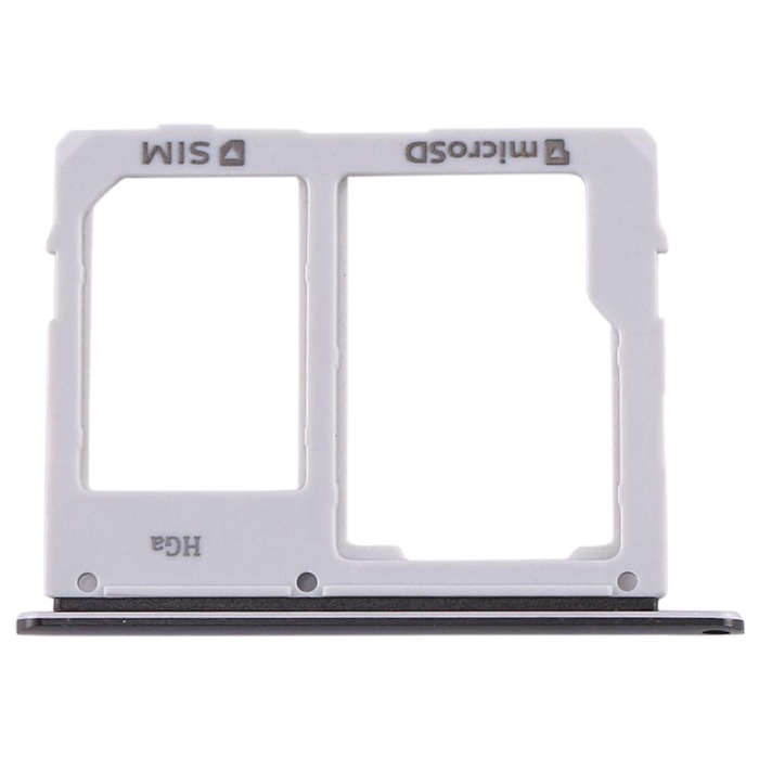 For Samsung Galaxy Tab S5e SM-T725 SIM Card Tray + Micro SD Card Tray (Black)