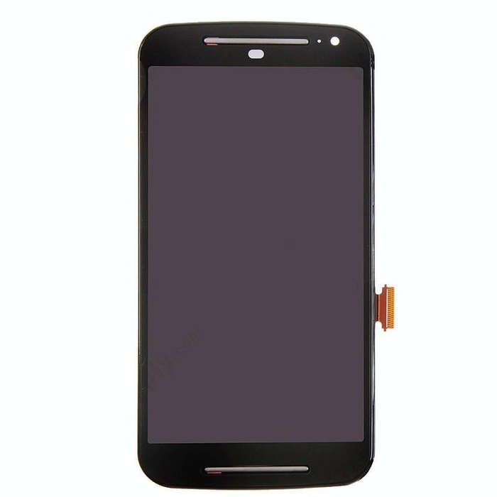 3 in 1 (LCD + Frame + Touch Pad) Digitizer Assembly for Motorola Moto G2(Black)
