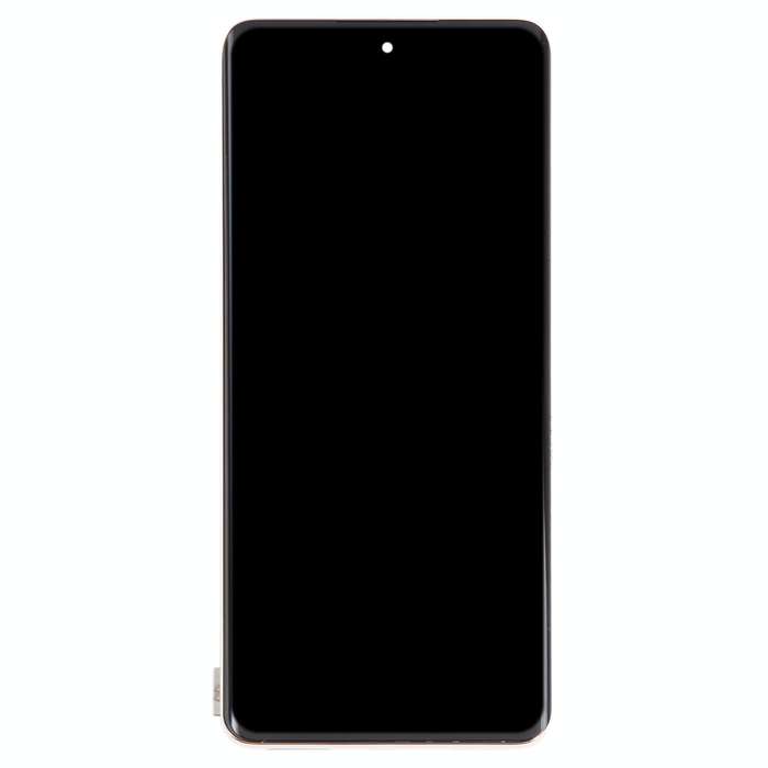 Original LCD Screen For OPPO Reno9 Digitizer Full Assembly with Frame (Gold)