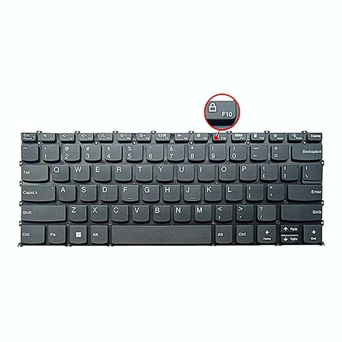 For Lenovo IdeaPad 5 / Yoga Slim 7 Pro  US Version Laptop Backlight Keyboard, F10 Key with Lock I...