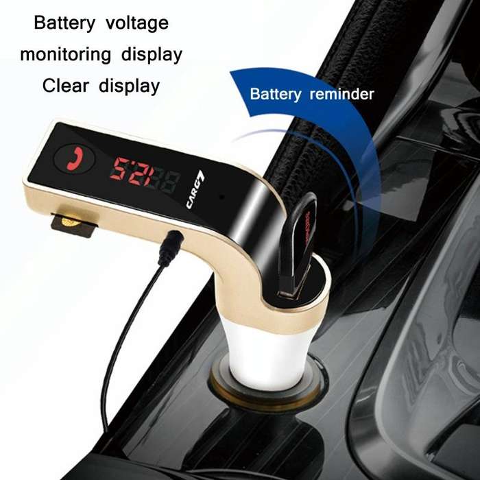 G7 Car Hands-Free Bluetooth FM Player MP3(Black)