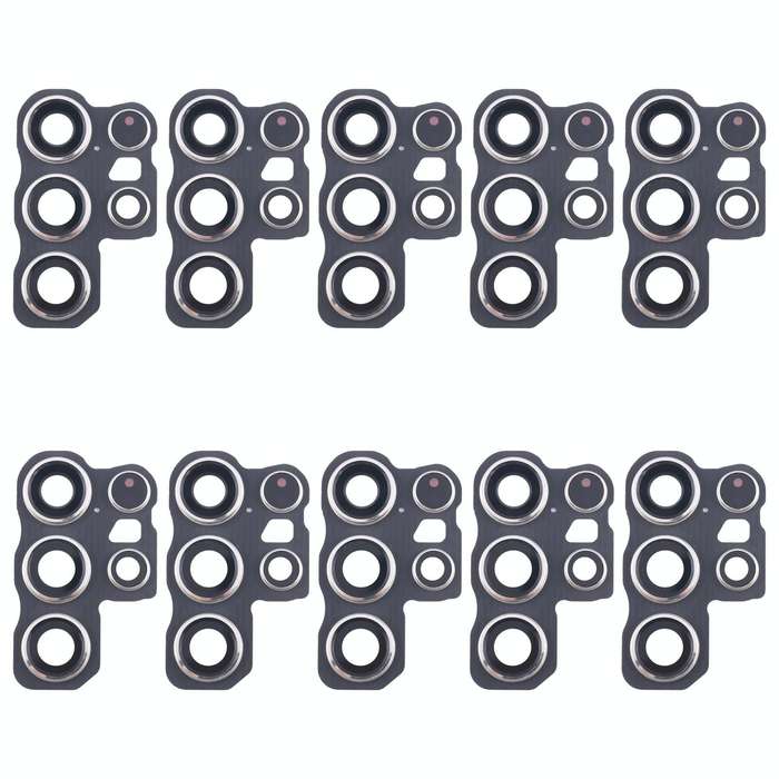 For Samsung Galaxy S24 Ultra SM-S928B 10pcs Original Rear Camera Lens Cover(Silver)
