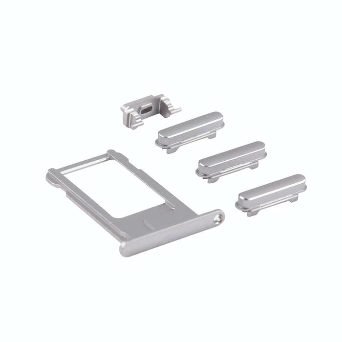 4 in 1 for iPhone 6 Plus (Card Tray + Volume Control Key + Power Button + Mute Switch Vibrator Ke...