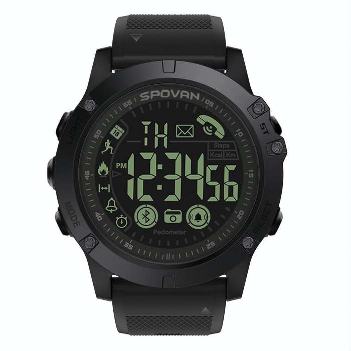 PR1-2 1.24 inch IP68 Waterproof Sport Smart Watch, Support Bluetooth / Sleep Monitor / Call Remin...