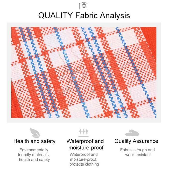 68x50x24cm Woven Bags Moving Bags Packing Bags Dustproof and Moistureproof Quilt Storage Bag(Rand...