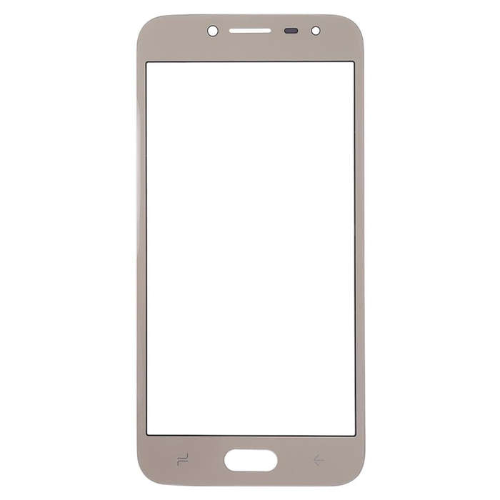 For Samsung Galaxy J2 Pro (2018), J250F/DS 10pcs Front Screen Outer Glass Lens (Gold)