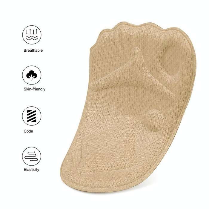 5 Pairs 085 Multi-function High Heels Soft Breathable 4D Sponge Forefoot Pad(Skin Color)