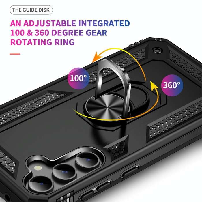 For Samsung Galaxy S23 FE 5G Shockproof TPU + PC Phone Case(Black)