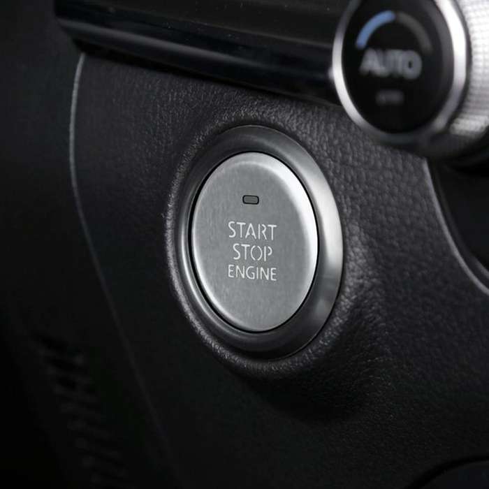 Car Engine Start Key Push Button Inner Ring Trim Sticker Decoration for Mazda Axela CX-30 2020 (S...