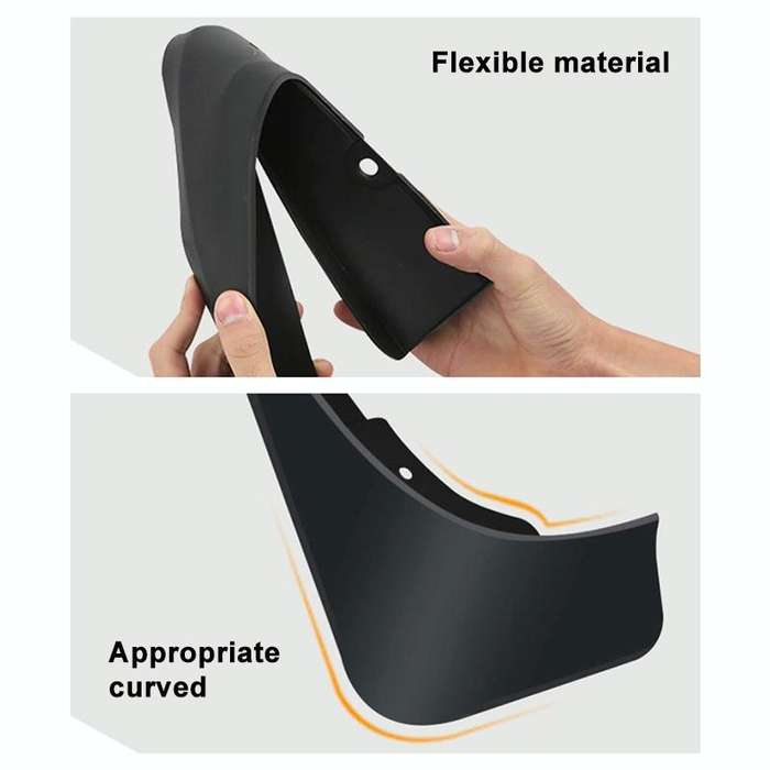 For Volkswagen Caddy 2005 4pcs/Set Car Auto Soft Plastic Splash Flaps Fender Guard
