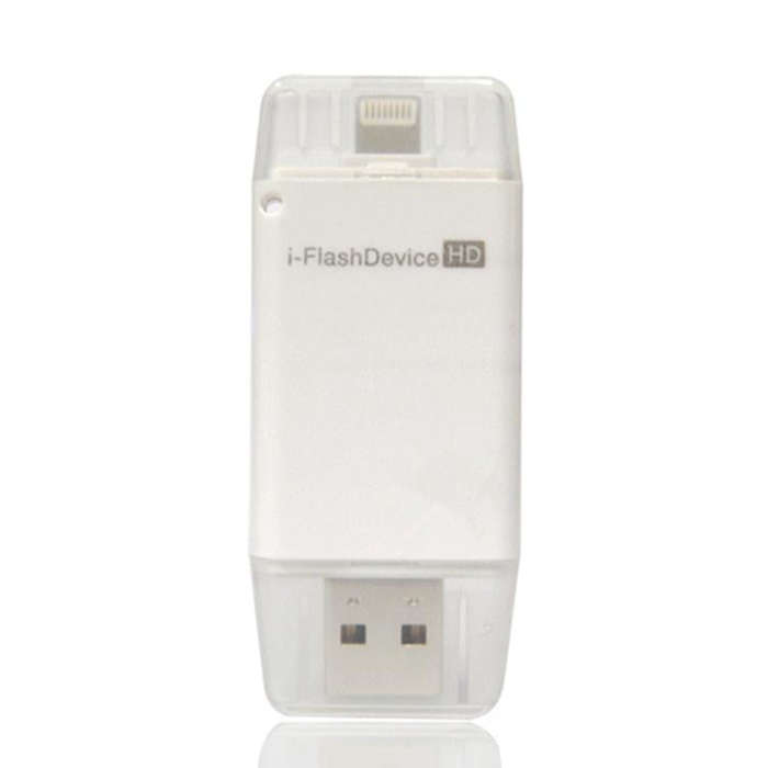 i-Flash Driver HD U Disk USB Drive Memory Stick for iPhone / iPad / iPod touch(White)