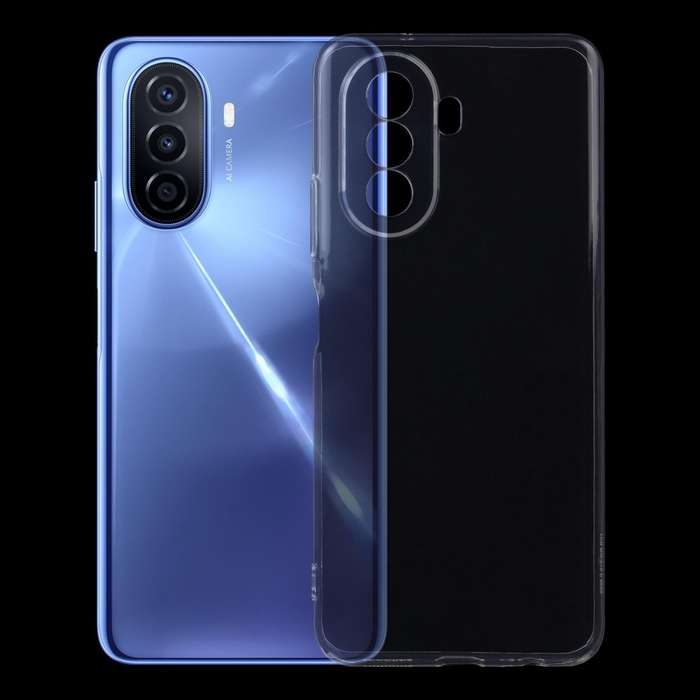 For Huawei nova Y70 0.75mm Ultra-thin Transparent TPU Phone Case