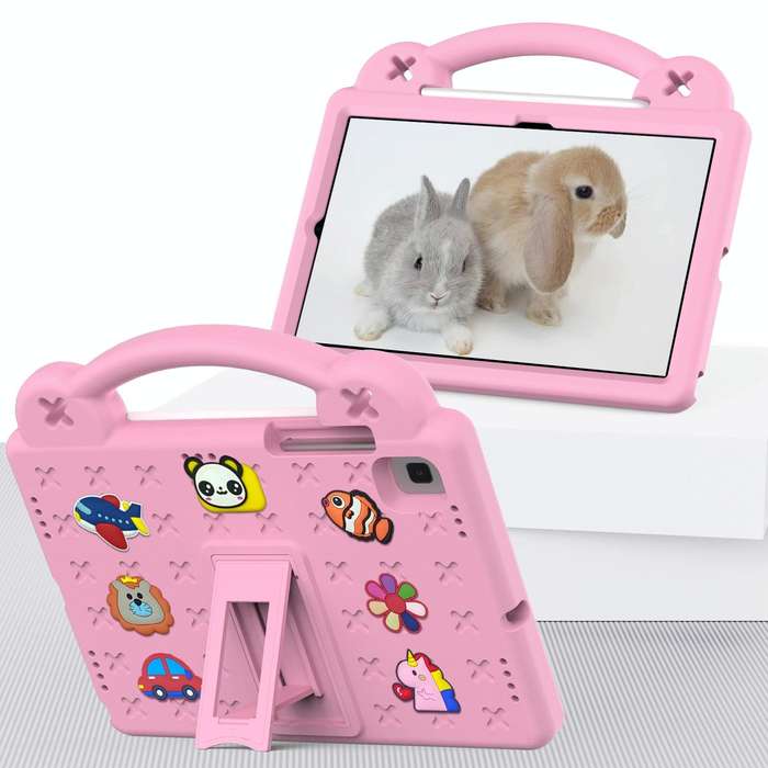 For Samsung Galaxy Tab S6 Lite 10.4 2020/2022 Handle Kickstand Children EVA Shockproof Tablet Cas...