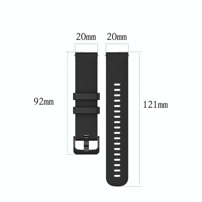 For Garmin Vivoactive 3 Music Small Lattice Silicone Watch Band(White)