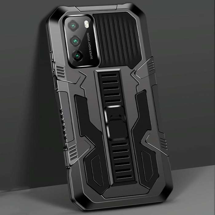For Xiaomi Poco M3 Vanguard Warrior All Inclusive Double-color Shockproof TPU + PC Protective Cas...