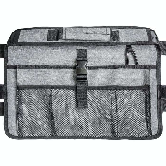 Wheelchair Walking Aid Adjustable Multifunctional Storage Bag(Gray)