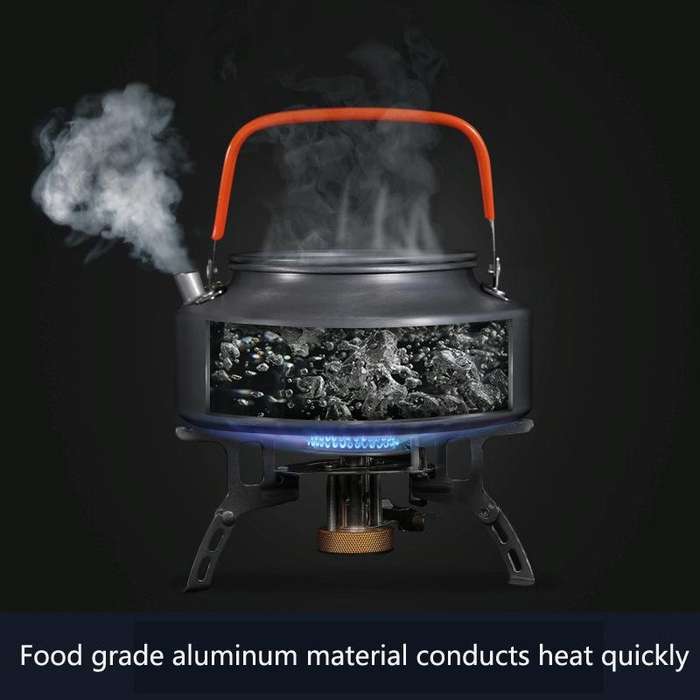 Hewolf HW-1782 Outdoor Kettle Pot Camping Tea Portable Kettle Cookware Pot, Capacity: 1.6L