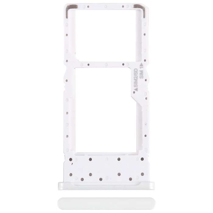 For Nokia X10 Original SIM + SIM / Micro SD Card Tray (White)