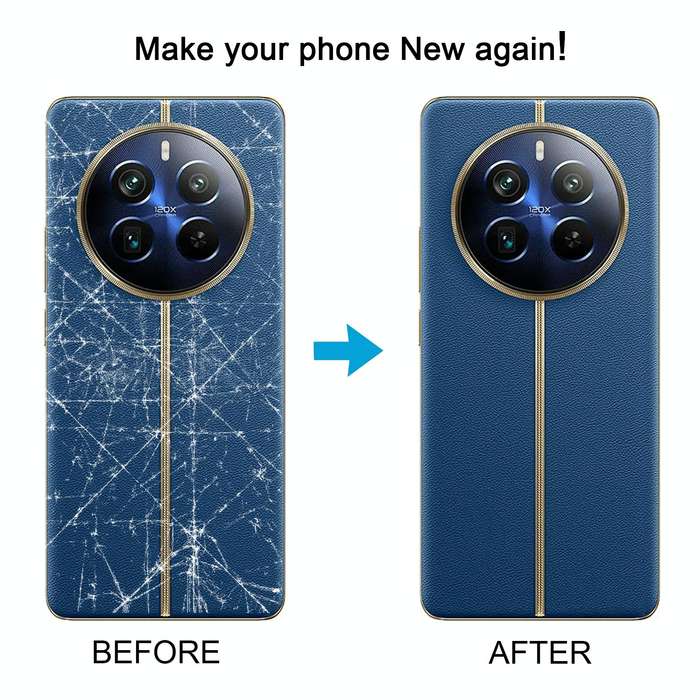 For Realme 12 Pro+ Original Battery Back Cover with Camera Lens Cover(Red)