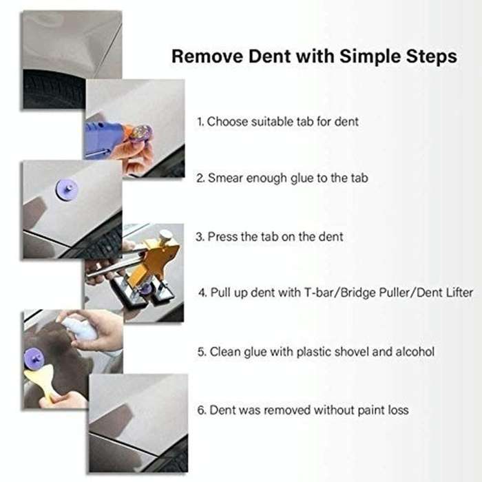 D3 94 in 1 Car Paintless Dent Dings Repair Lifter Tools Kit, Plug Type:UK Plug