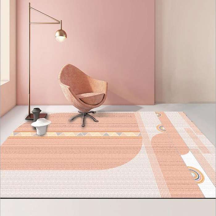 Modern Abstract Geometric Living Room Rug Coffee Table Cushion, Size: 50x80cm(06)