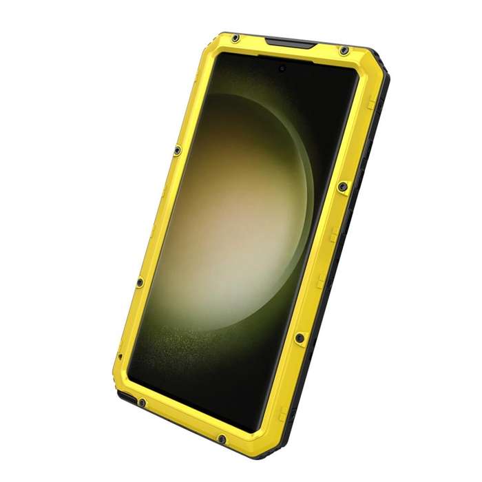 For Samsung Galaxy S23 Ultra 5G RedPepper Wolf 360 Full Body Rugged IP68 Waterproof Phone Case(Ye...