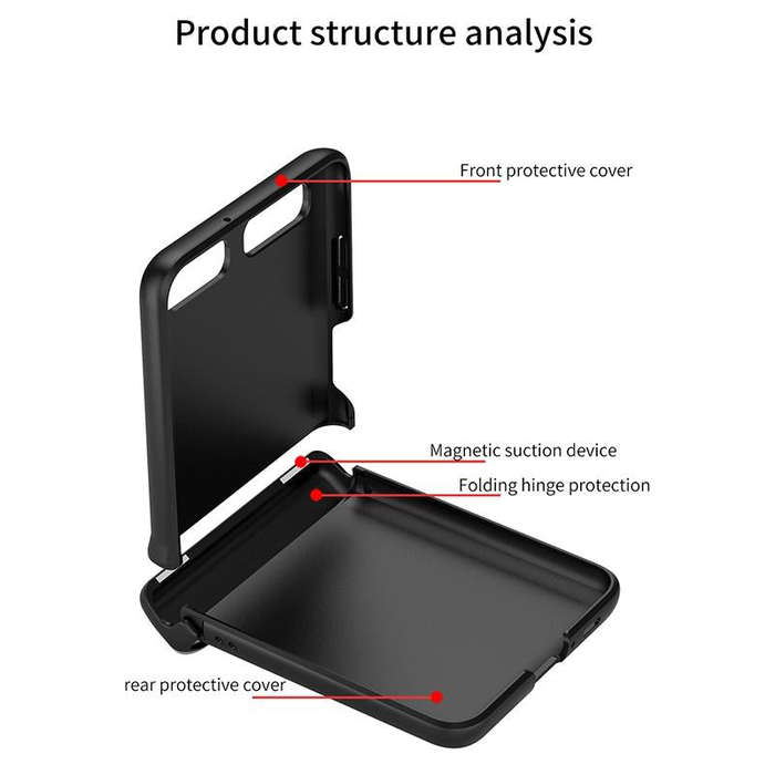 For Samsung Galaxy Z Flip 5G GKK Magnetic Full Coverage Phone Flip Case(Purple)