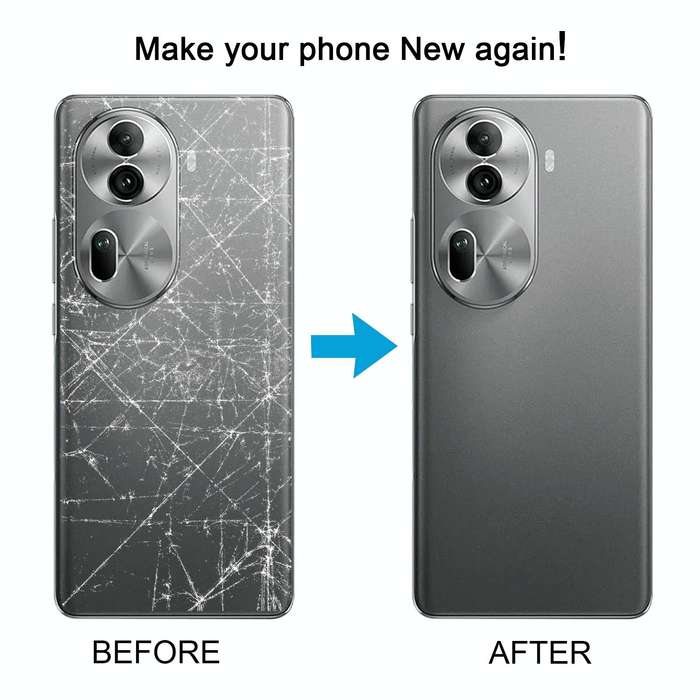 For OPPO Reno11 Pro 5G Original Battery Back Cover with Camera Lens Cover(Grey)