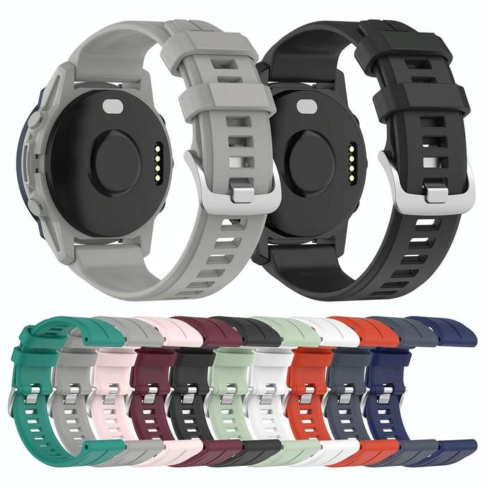 For Garmin Forerunner 955 / 255 / 745 22mm Silicone Watch Band(Dark Blue)